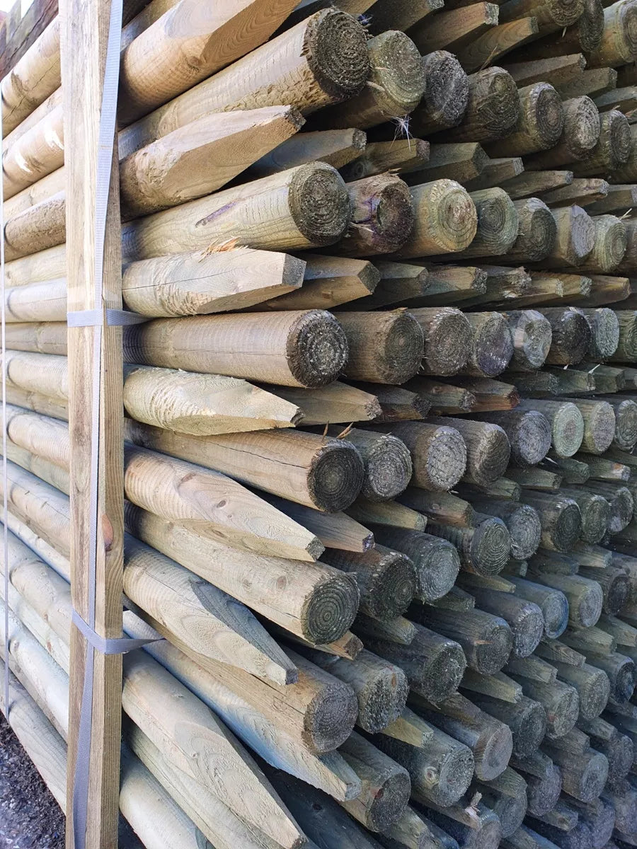 Round Fence Posts | 10X | Multiple Sizes
