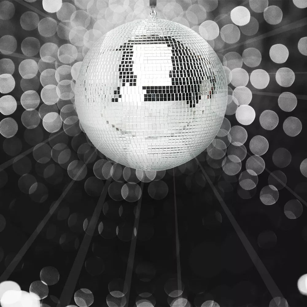 Mirror Disco Ball Silver Hanging Glitter Ball For DJ Dance Party Parties 3 SIZES
