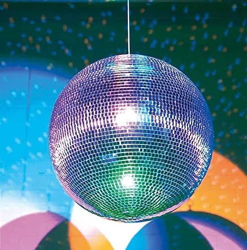 Mirror Disco Ball Silver Hanging Glitter Ball For DJ Dance Party Parties 3 SIZES