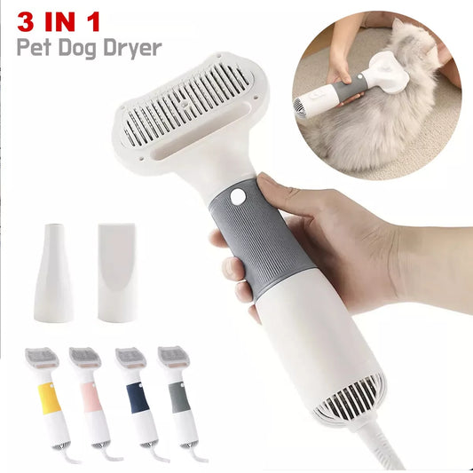 3 in1 Pet Dog Body Dryer Quiet Dog Hair Dryers Comb Brush Grooming Cat Hair Dog