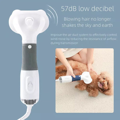 3 in1 Pet Dog Body Dryer Quiet Dog Hair Dryers Comb Brush Grooming Cat Hair Dog