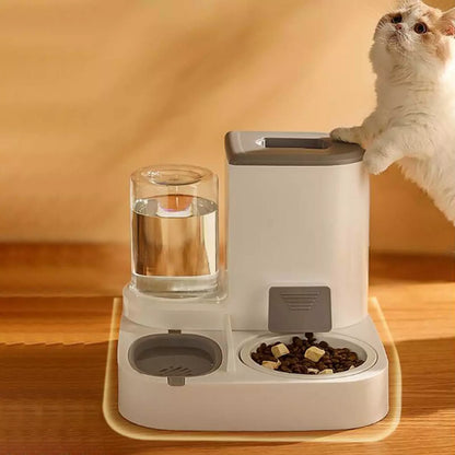 Automatic Pet Feeder Feeding Station Drinker Feeder 2 in 1 Feeder and Waterer