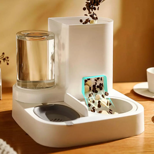 Automatic Pet Feeder Feeding Station Drinker Feeder 2 in 1 Feeder and Waterer
