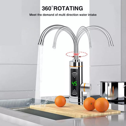 Electric Heating Tap Kitchen Bathroom Fast Instant Hot Water Heater Faucet UK