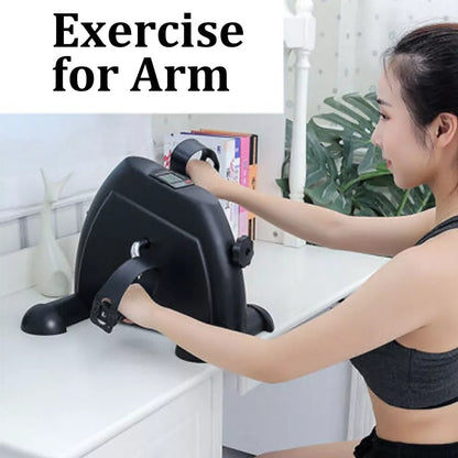 Portable Mini Pedal Exercise Bike Arm Leg Foot Resistance Cycle Pedal Exerciser