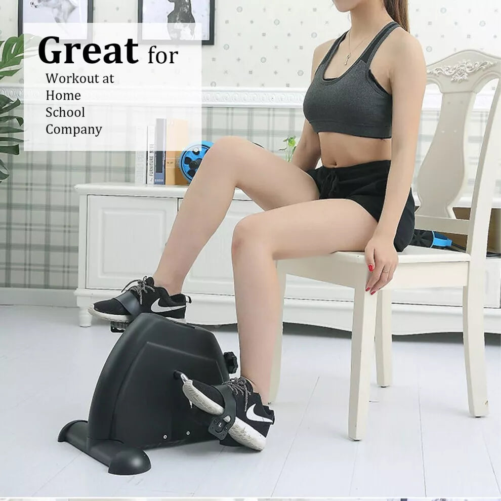 Portable Mini Pedal Exercise Bike Arm Leg Foot Resistance Cycle Pedal Exerciser