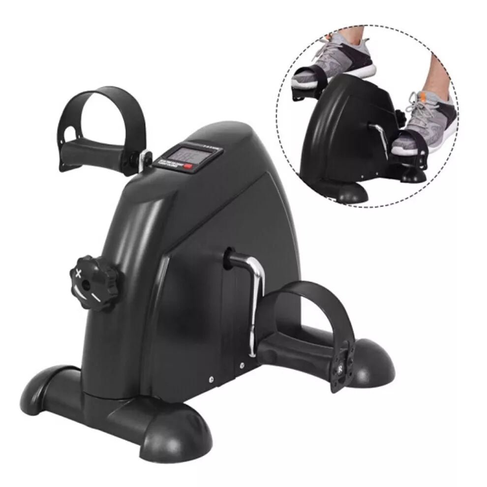 Portable Mini Pedal Exercise Bike Arm Leg Foot Resistance Cycle Pedal Exerciser