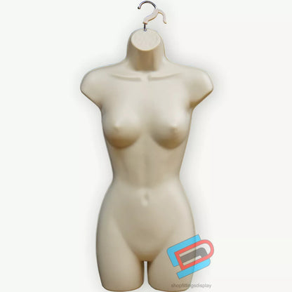FEMALE HANGING BODY MANNEQUIN FORM TOP QUALITY TORSO DISPLAY BUST