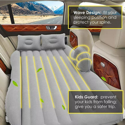 Inflatable Car Air Bed Back Rear Seat Rest Foldable Mattress Travel Camping UK