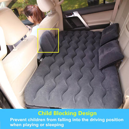 Inflatable Car Air Bed Back Rear Seat Rest Foldable Mattress Travel Camping UK