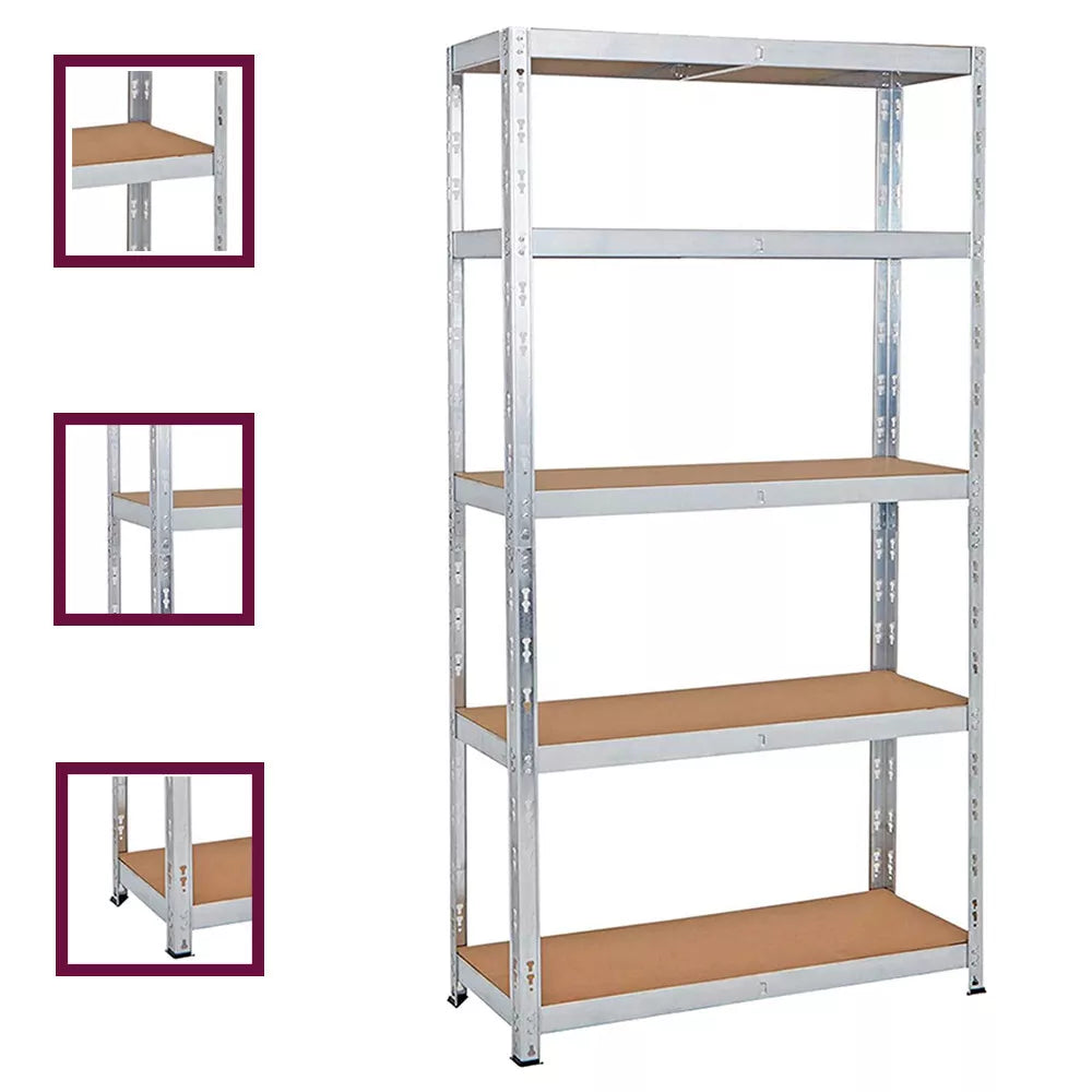 5 Tier Racking Shelf Heavy Duty 180x90x40cm Garage Shelving Storage Shelves Unit