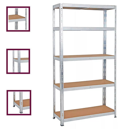 5 Tier Racking Shelf Heavy Duty 180x90x40cm Garage Shelving Storage Shelves Unit
