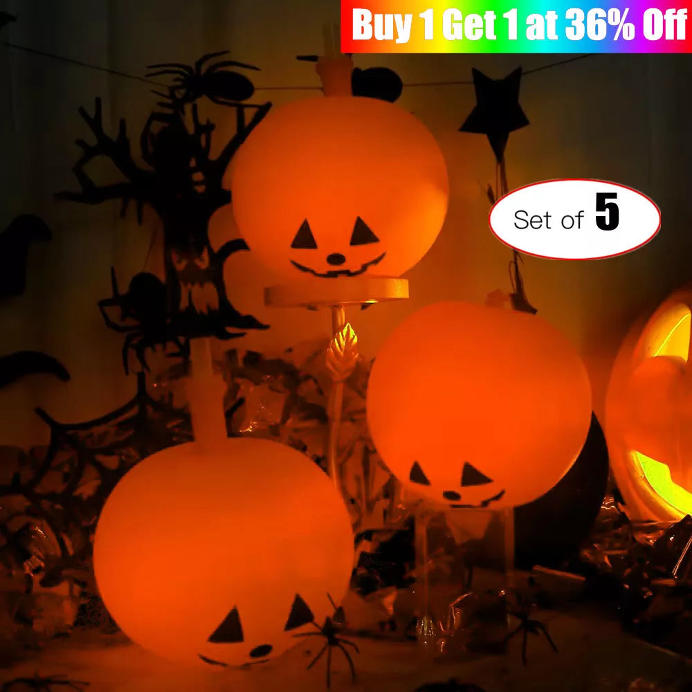 5pcs Halloween Decoration Inflatable Pumpkin with LED Lights Party Light Garden Royalcart