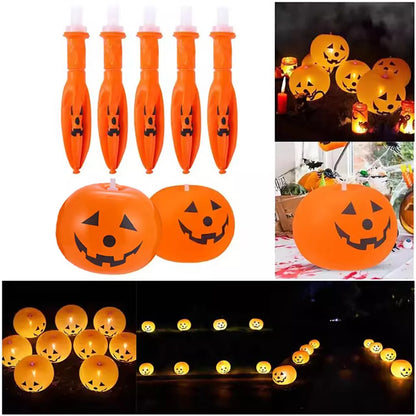 5pcs Halloween Decoration Inflatable Pumpkin with LED Lights Party Light Garden Royalcart