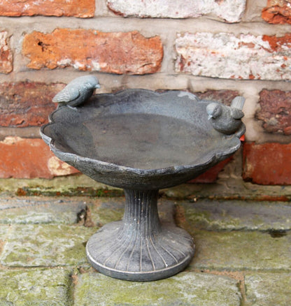 BIRD BATH BOWL OUTDOOR ORNAMENTAL TRADITIONAL  GARDEN WATER WEATHERPROOF Royalcart