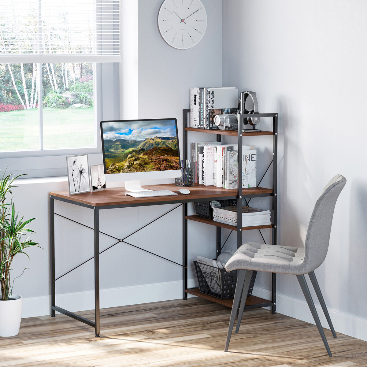 Desk With BookShelf Royallcart