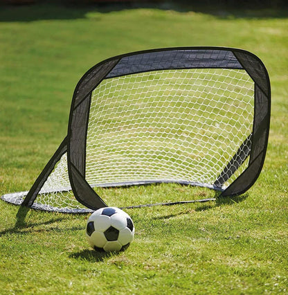 Football Pop Up Goal Kids Toy Training Soccer Sports Post Net Outdoor Garden Royalcart