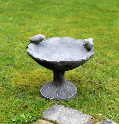 BIRD BATH BOWL OUTDOOR ORNAMENTAL TRADITIONAL  GARDEN WATER WEATHERPROOF Royalcart