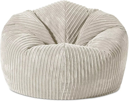 JUMBO CORDUROY GIANT Bean Bag Chair GILDA Adult Gaming Beanbag Seat lounge Royalcart