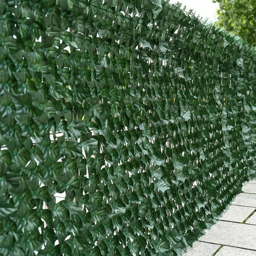 3M Artificial Hedge Fake Ivy Leaf Garden Fence Royalcart