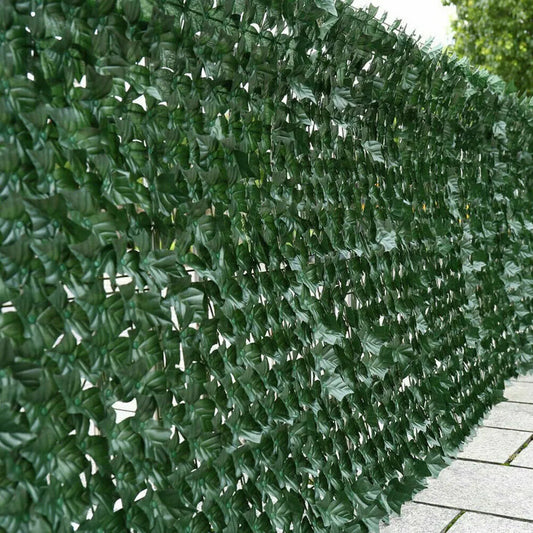 3M Artificial Hedge Fake Ivy Leaf Garden Fence Royalcart