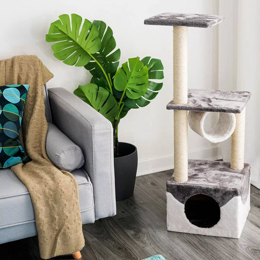 Cat Tree Scratching Tower House Activity Center Post Climbing Hammock Royalcart