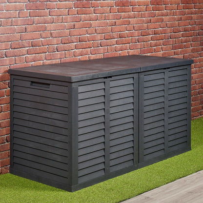 Large 750L Garden Storage Outdoor Box Plastic Utility Chest Unit Box Waterproof Royalcart