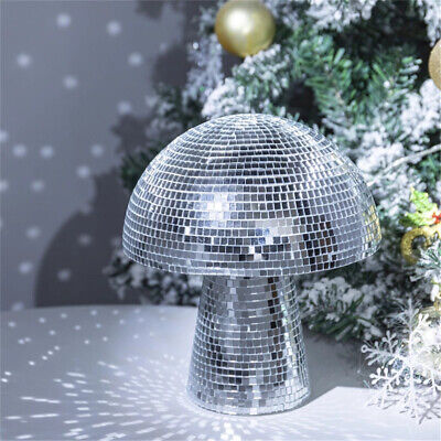 Mushroom Disco Ball Ornaments Mirror Reflective Ball Home Party Bar Desk Decor